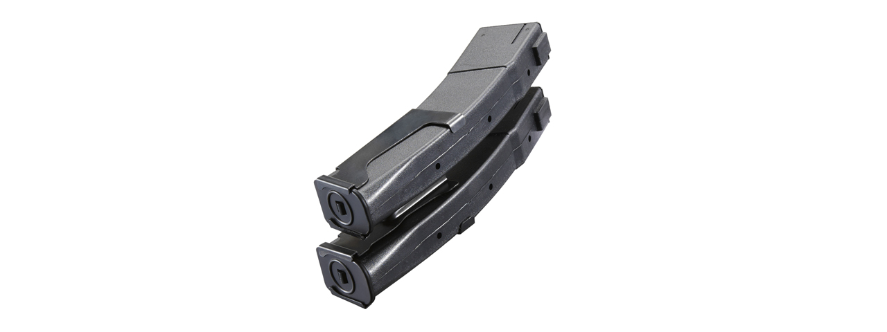 LCT Airsoft Set of 2 PP-19 50 Round Mid-Capacity Magazine (Color: Black) - Click Image to Close