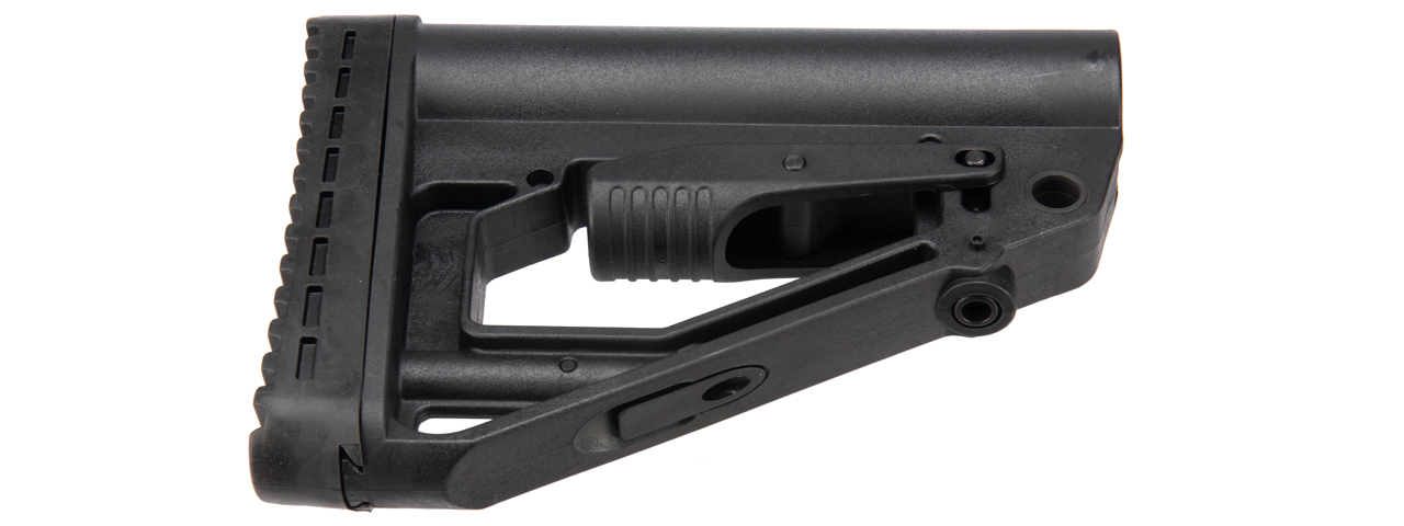 LCT Tactical Adjustable Buttstock for M4 Buffer Tubes (Color: Black) - Click Image to Close
