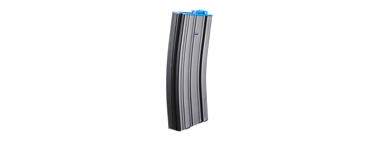 Lancer Tactical Metal Gen 2 300 Round High Capacity Airsoft Magazine for M4/M16 (Color: Black & Blue)