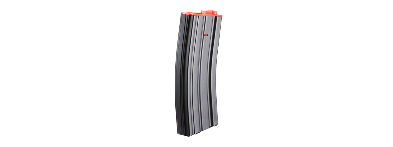 Lancer Tactical Metal Gen 2 300 Round High Capacity Airsoft Magazine for M4/M16 (Color: Black & Red)
