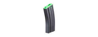 Lancer Tactical Metal Gen 2 300 Round High Capacity Airsoft Magazine for M4/M16 (Color: Black & Green)