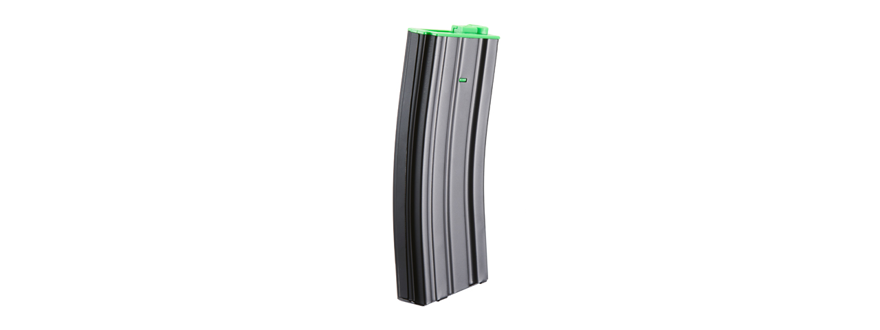 Lancer Tactical Metal Gen 2 300 Round High Capacity Airsoft Magazine for M4/M16 (Color: Black & Green) - Click Image to Close