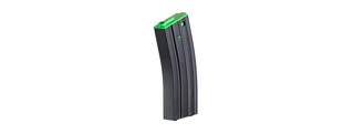 Lancer Tactical Metal Gen 2 120 Round Mid Capacity Airsoft Magazine for M4/M16 (Color: Black & Green)