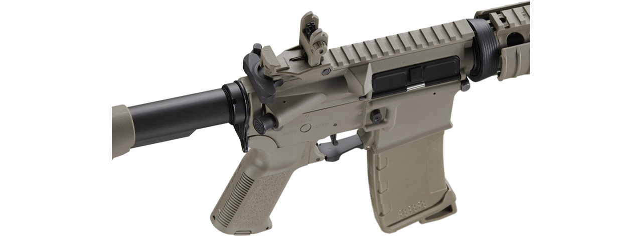 Lancer Tactical Gen 3 MK18 MOD 0 Field M4 Airsoft AEG Rifle (Color: Tan) - Click Image to Close