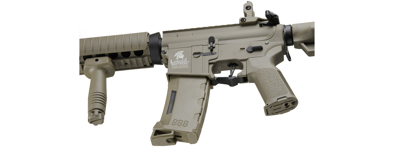 Lancer Tactical Gen 3 MK18 MOD 0 Field M4 Airsoft AEG Rifle (Color: Tan)