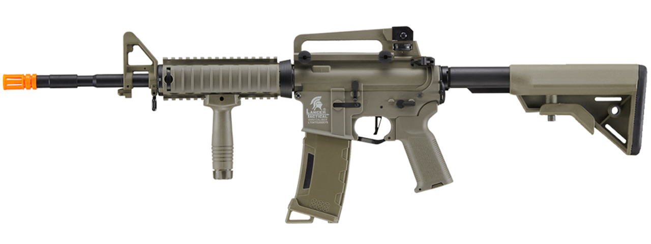 Lancer Tactical Gen 3 M4 SopMod Airsoft AEG Rifle (Color: Dark Earth) - Click Image to Close