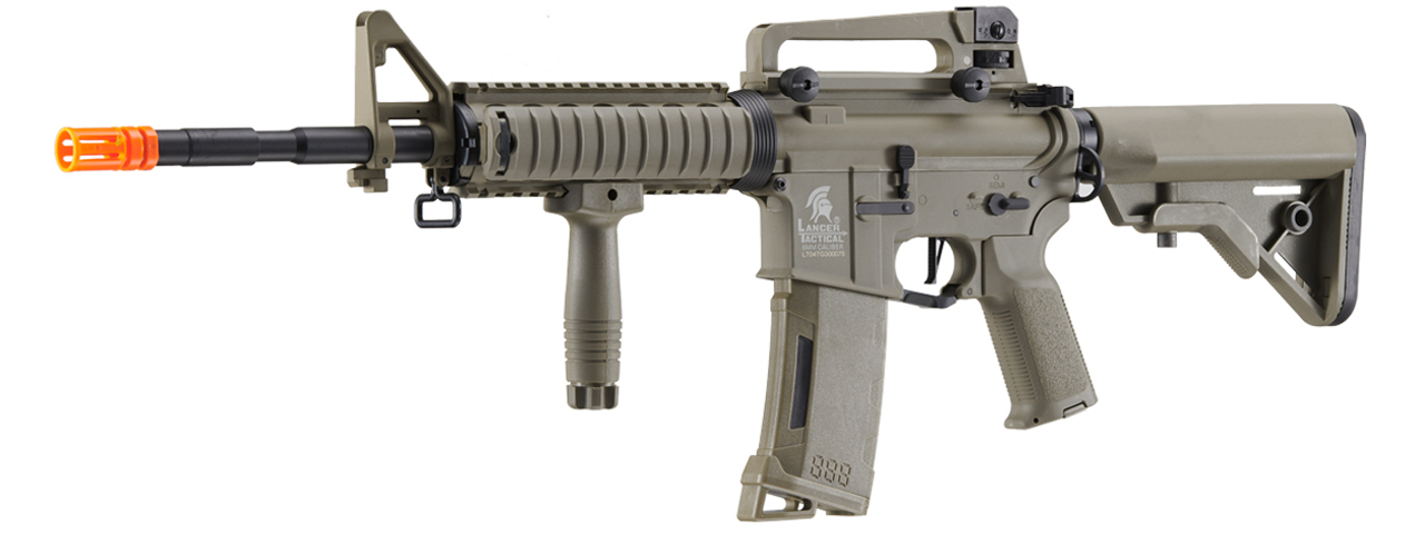 Lancer Tactical Gen 3 M4 SopMod Airsoft AEG Rifle (Color: Dark Earth) - Click Image to Close