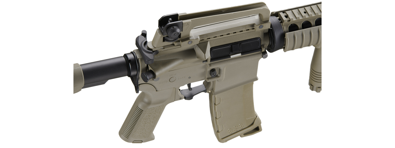 Lancer Tactical Gen 3 M4 SopMod Airsoft AEG Rifle (Color: Dark Earth) - Click Image to Close