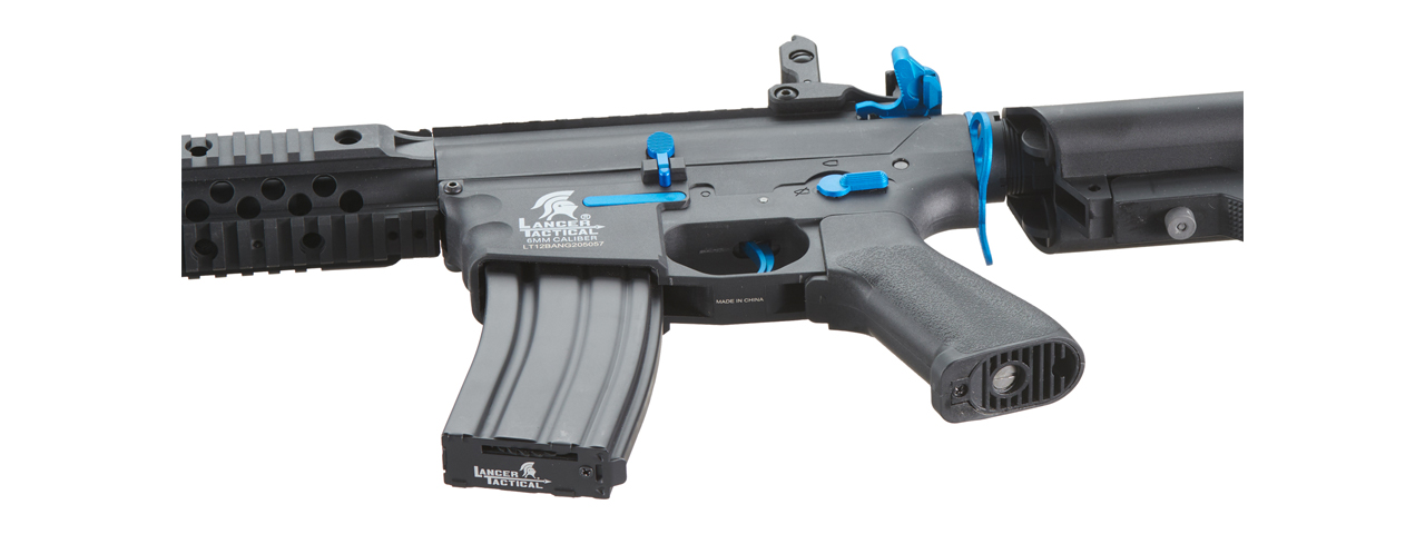 Lancer Tactical Gen 2 M4 Evo Airsoft AEG Rifle (Color: Black / Blue) - Click Image to Close