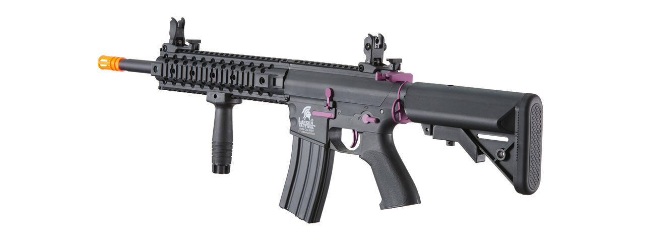 Lancer Tactical Gen 2 M4 Evo Airsoft AEG Rifle (Color: Black / Purple) - Click Image to Close