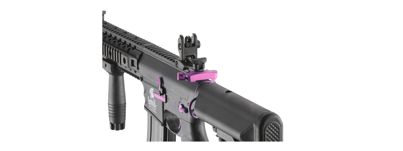 Lancer Tactical Gen 2 M4 Evo Airsoft AEG Rifle (Color: Black / Purple) - Click Image to Close