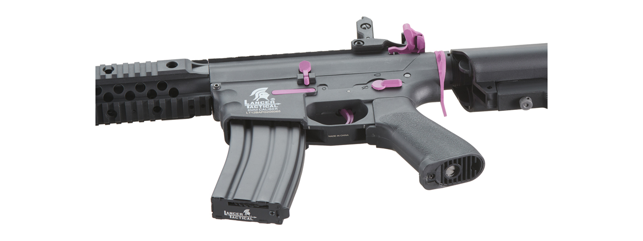 Lancer Tactical Gen 2 M4 Evo Airsoft AEG Rifle (Color: Black / Purple) - Click Image to Close