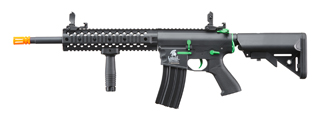 Lancer Tactical Gen 2 M4 Evo Airsoft AEG Rifle (Color: Black / Green)