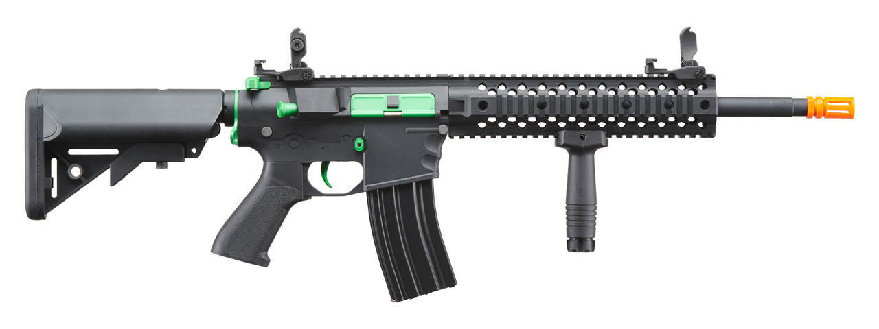 Lancer Tactical Gen 2 M4 Evo Airsoft AEG Rifle (Color: Black / Green)