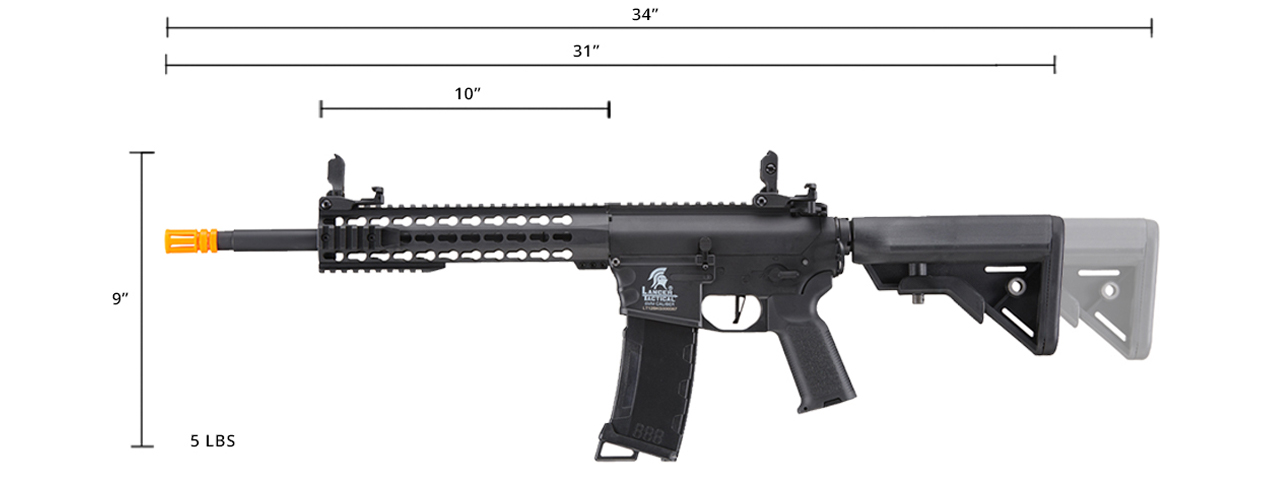 Lancer Tactical Gen 3 Keymod M4 Evo AEG Airsoft Rifle (Color: Black) - Click Image to Close