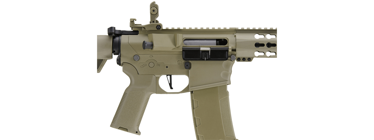 Lancer Tactical Gen 3 Keymod M4 Evo AEG Airsoft Rifle (Color: Tan) - Click Image to Close