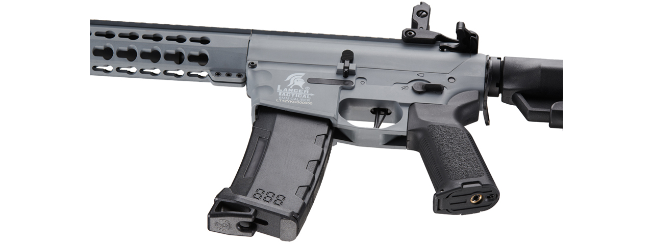 Lancer Tactical Gen 3 Keymod M4 Evo AEG Airsoft Rifle (Color: Gray) - Click Image to Close