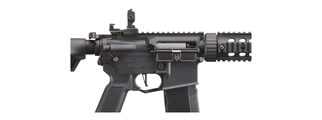 Lancer Tactical Gen 3 M4 Carbine SD AEG Airsoft Rifle with Mock Suppressor (Color: Black)