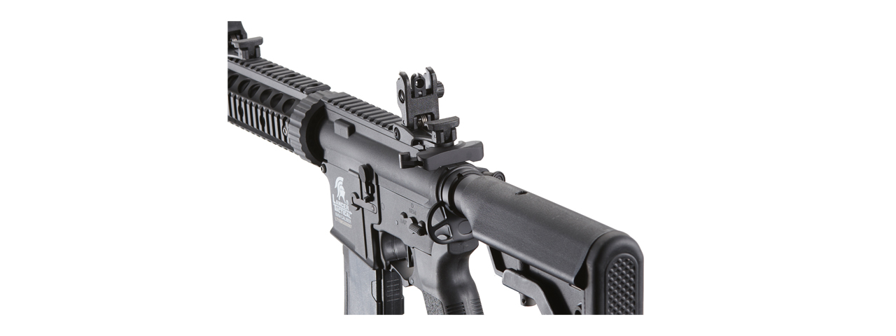 Lancer Tactical Gen 3 M4 Carbine SD AEG Airsoft Rifle with Mock Suppressor (Color: Black)