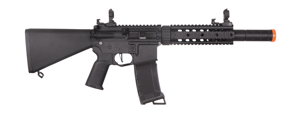 Lancer Tactical Gen 3 Nylon Polymer M4 SD Airsoft AEG Rifle w/ Stubby Stock (Color: Black) - Click Image to Close