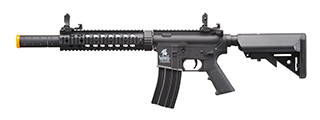 Lancer Tactical Gen 2 10" M4 SD Carbine Airsoft AEG Rifle with Mock Suppressor (Color: Black)