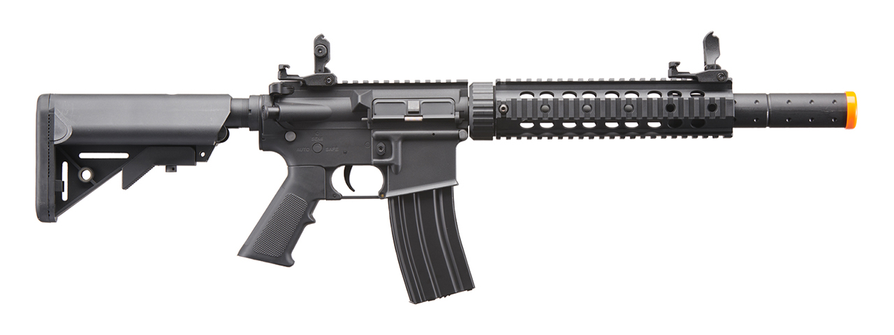 Lancer Tactical Gen 2 10" M4 SD Carbine Airsoft AEG Rifle with Mock Suppressor (Color: Black)