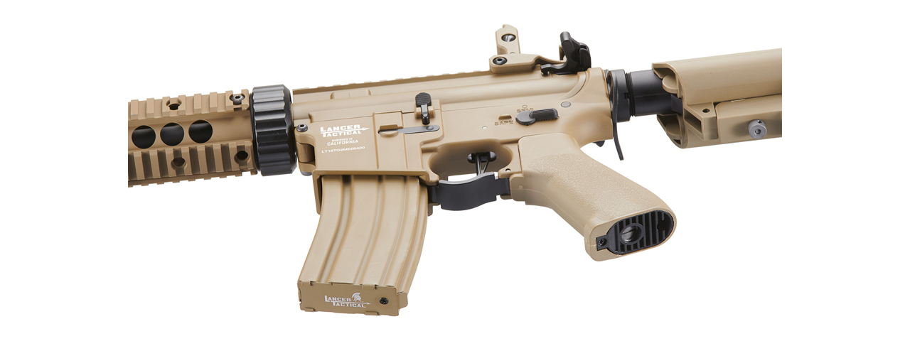 Lancer Tactical M4 SD 7" ProLine AEG with Mock Suppressor (Tan)