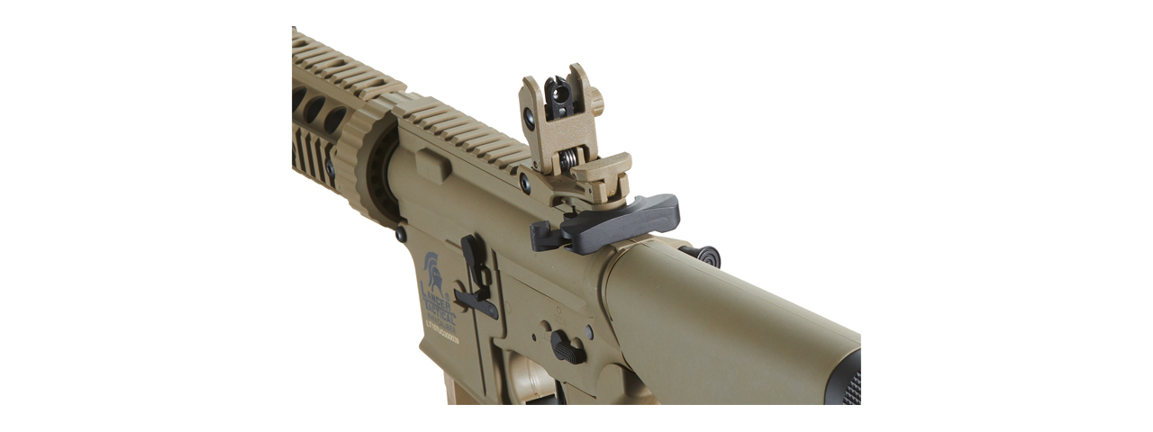 Lancer Tactical Gen 3 Nylon Polymer M4 SD Airsoft AEG Rifle w/ Stubby Stock (Color: Tan)