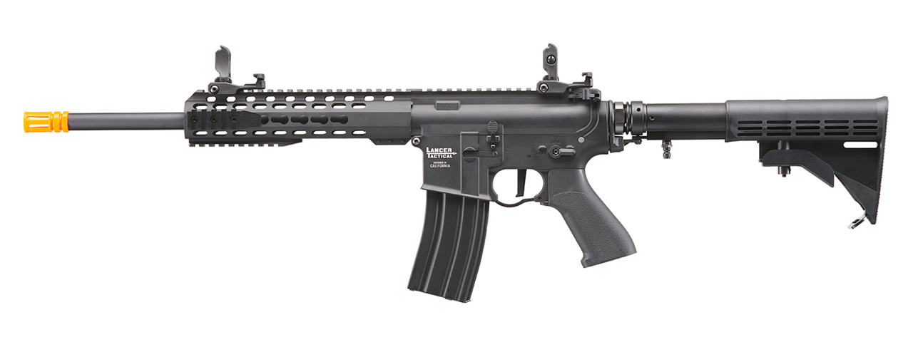 Lancer Tactical Full Metal Legion HPA KeyMod M4 Carbine Airsoft Rifle w/ External Tank (Color: Black) - "Semi-Auto Only"