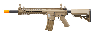 Lancer Tactical Gen 2 10" Keymod M4 Carbine Airsoft AEG Rifle (Color: Tan)