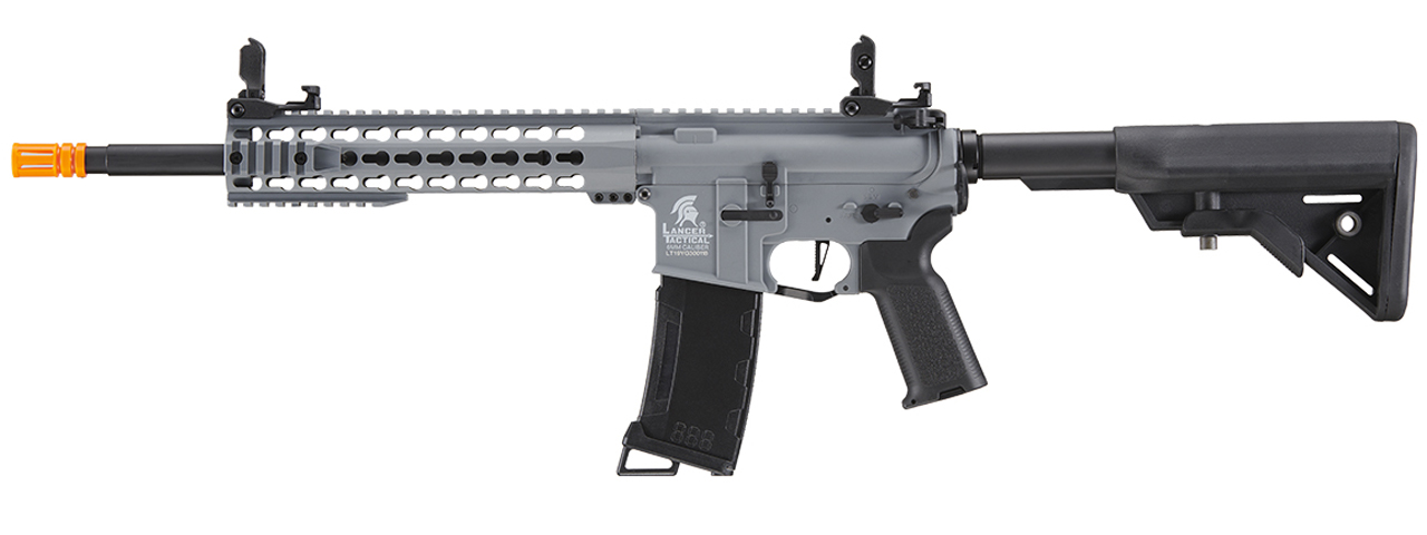 Lancer Tactical Gen 3 10" Keymod Airsoft M4 Carbine AEG Rifle (Color: Gray)