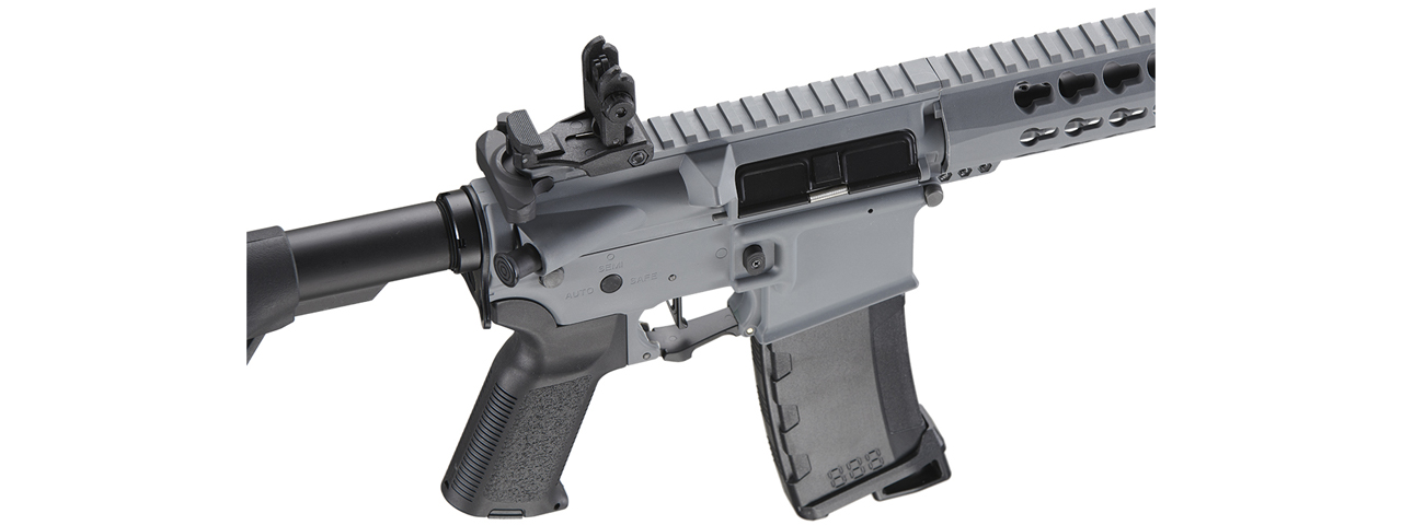 Lancer Tactical Gen 3 10" Keymod Airsoft M4 Carbine AEG Rifle (Color: Gray)