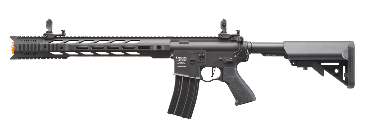 Lancer Tactical Gen 2 ProLine M4 SPR Interceptor Airsoft AEG Rifle (Color: Black) - Click Image to Close