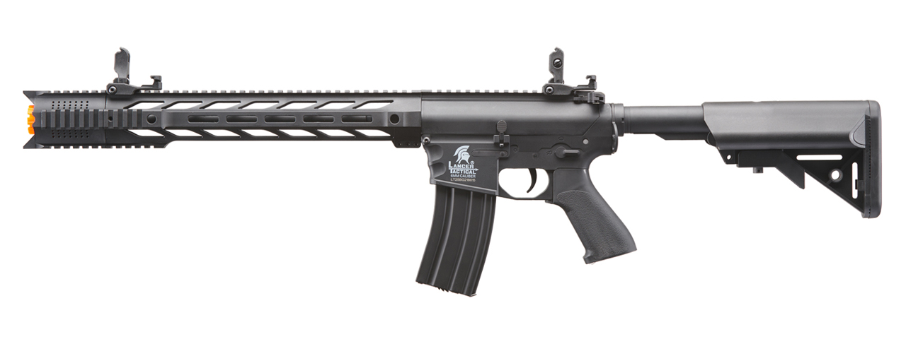 Lancer Tactical Low FPS Gen 2 M4 SPR Interceptor Airsoft AEG Rifle (Color: Black)