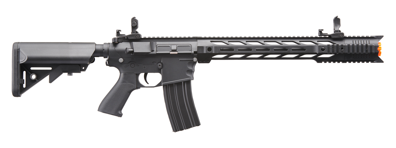 Lancer Tactical Low FPS Gen 2 M4 SPR Interceptor Airsoft AEG Rifle (Color: Black) - Click Image to Close