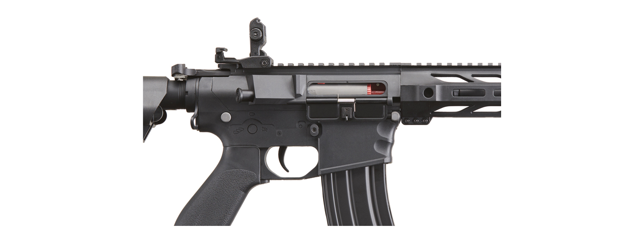 Lancer Tactical Gen 2 M4 SPR Interceptor Airsoft AEG Rifle (Color: Black) - Click Image to Close