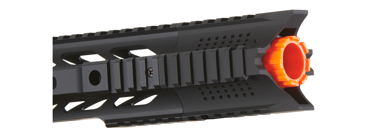 Lancer Tactical SPR Interceptor Aluminum Handguard Rail (Color: Black) - Click Image to Close