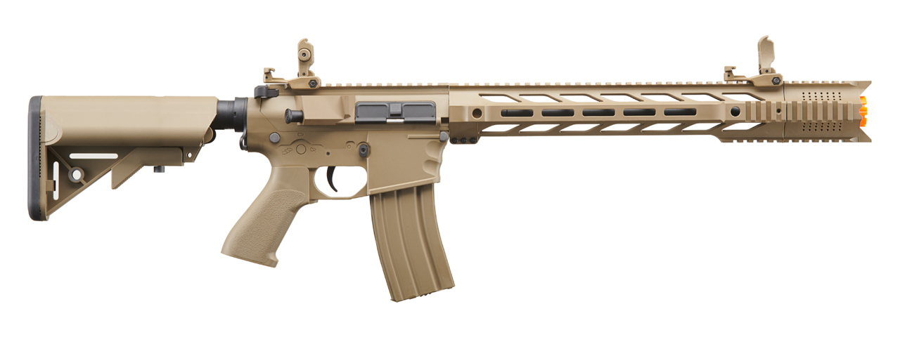 Lancer Tactical Gen 2 SPR Interceptor Airsoft AEG Rifle (Color: Tan) - Click Image to Close