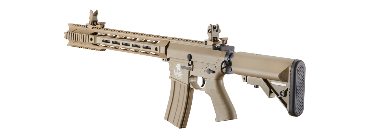 Lancer Tactical Gen 2 SPR Interceptor Airsoft AEG Rifle (Color: Tan) - Click Image to Close