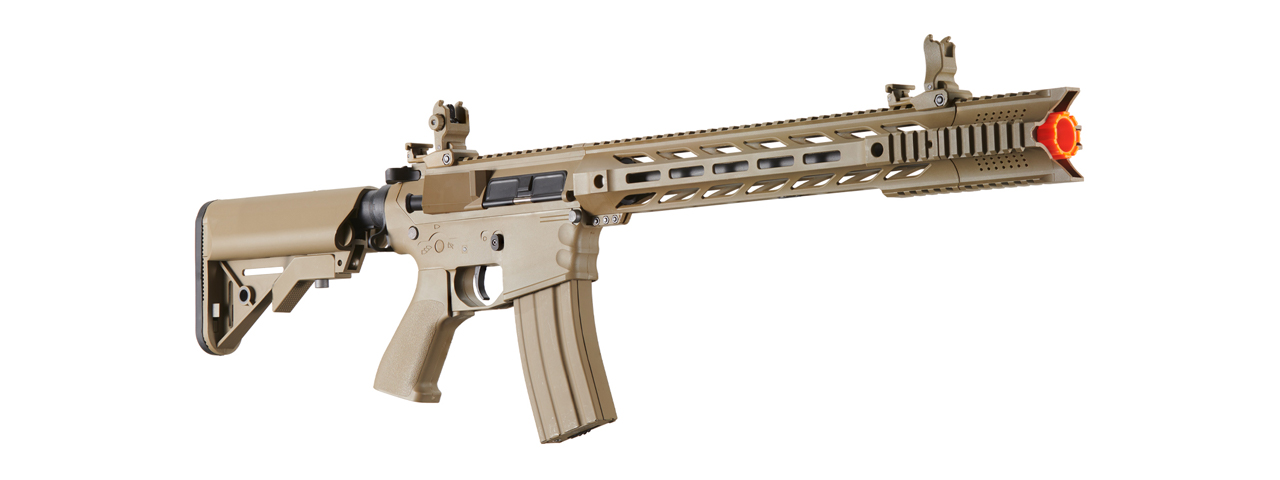 Lancer Tactical Gen 2 SPR Interceptor Airsoft AEG Rifle (Color: Tan) - Click Image to Close