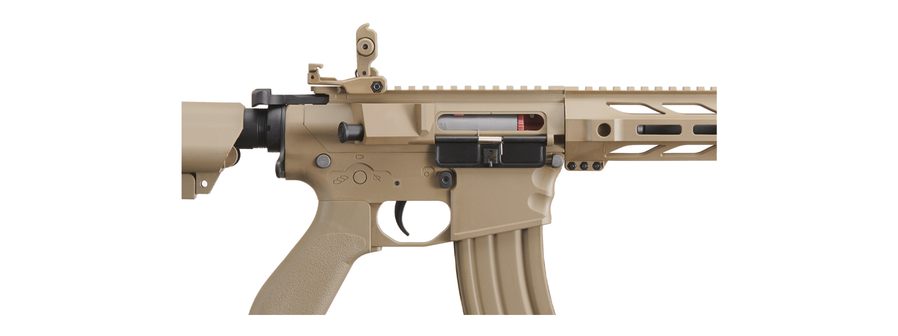 Lancer Tactical Gen 2 SPR Interceptor Airsoft AEG Rifle (Color: Tan) - Click Image to Close