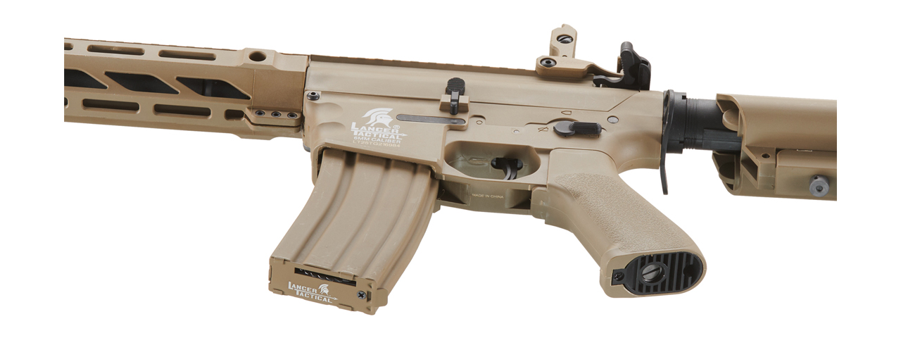 Lancer Tactical Gen 2 SPR Interceptor Airsoft AEG Rifle (Color: Tan) - Click Image to Close