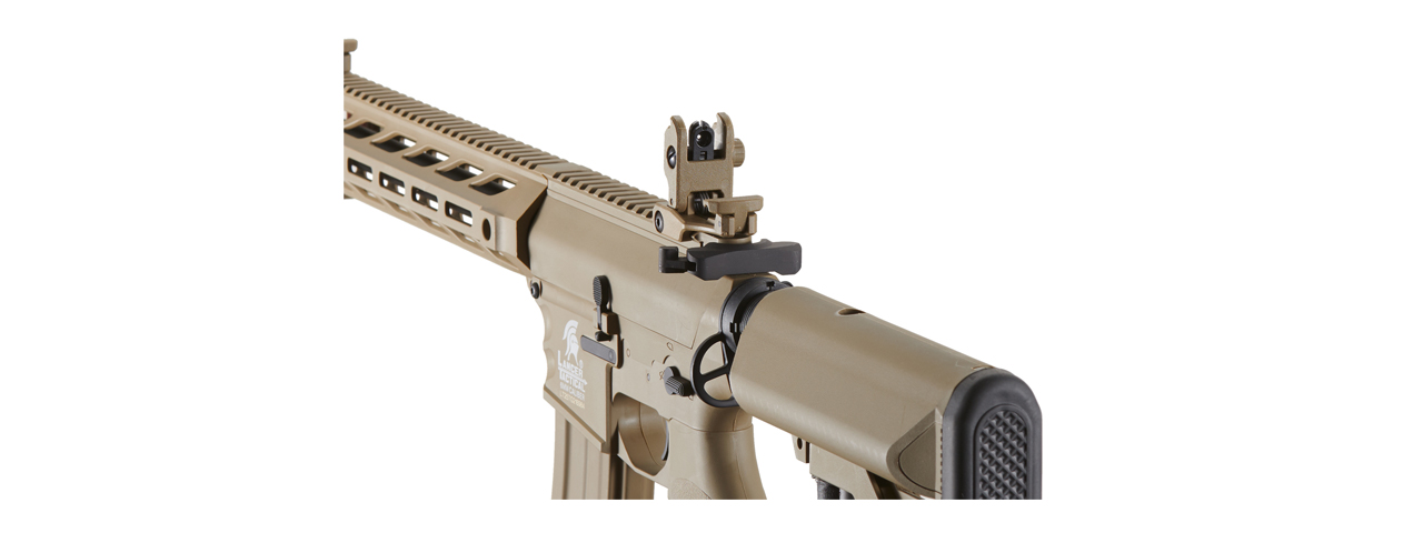 Lancer Tactical Gen 2 SPR Interceptor Airsoft AEG Rifle (Color: Tan) - Click Image to Close