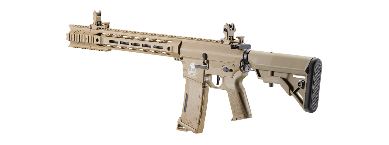 Lancer Tactical Gen 3 M4 SPR Interceptor Airsoft AEG Rifle (Color: Tan) - Click Image to Close