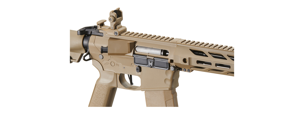 Lancer Tactical Gen 3 M4 SPR Interceptor Airsoft AEG Rifle (Color: Tan) - Click Image to Close