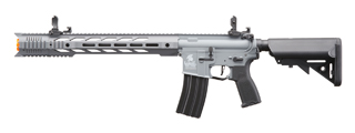 Lancer Tactical SPR Interceptor Hybrid Gen 2 Airsoft AEG Rifle (Color: Gray)