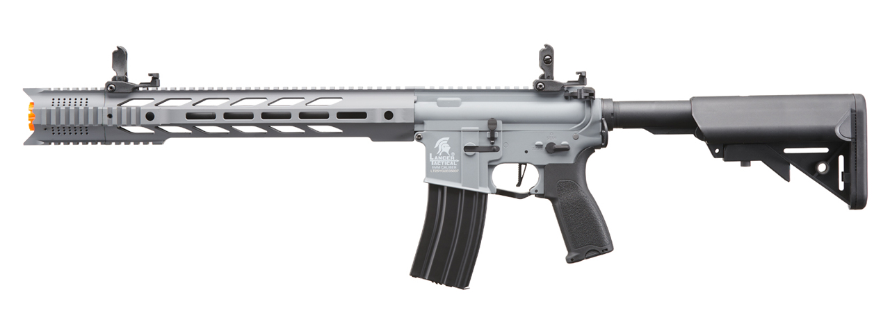 Lancer Tactical SPR Interceptor Hybrid Gen 2 Airsoft AEG Rifle (Color: Gray)