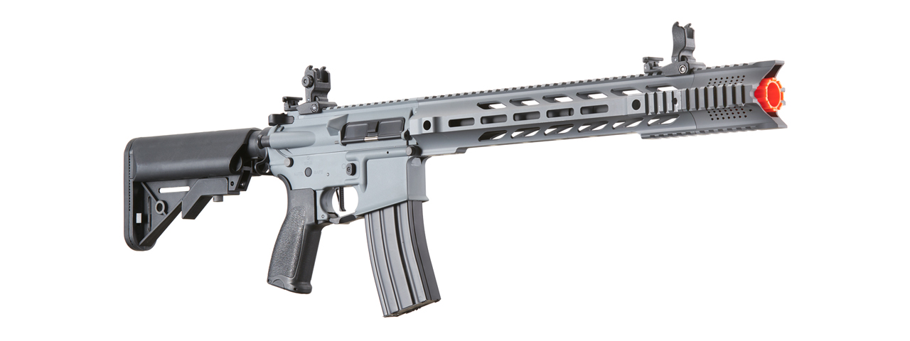 Lancer Tactical SPR Interceptor Hybrid Gen 2 Airsoft AEG Rifle (Color: Gray)