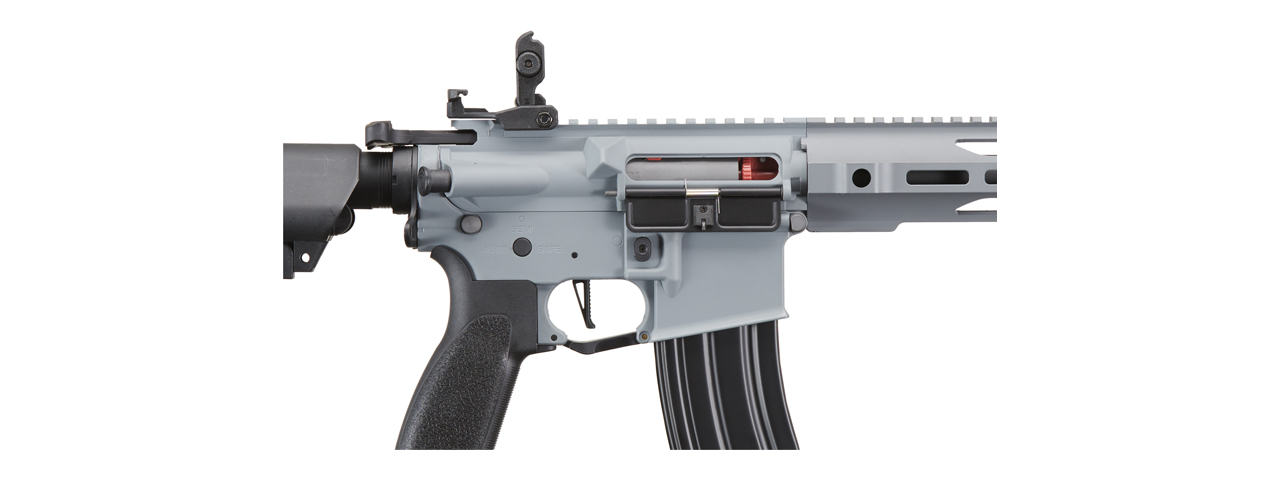 Lancer Tactical SPR Interceptor Hybrid Gen 2 Airsoft AEG Rifle (Color: Gray)