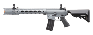 Lancer Tactical Gen 2 SPR Interceptor Airsoft AEG Rifle (Color: Gray)